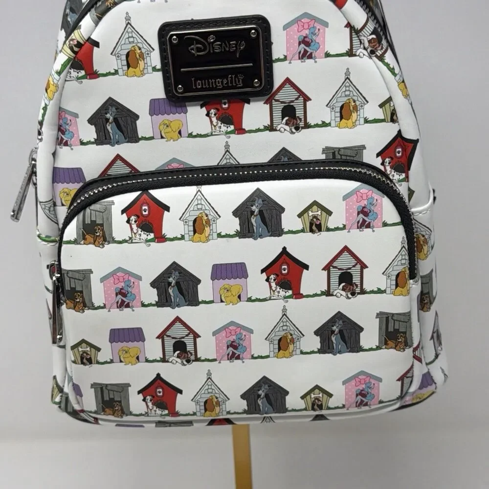 Disney Loungefly Lady & The Tramp Dogs Houses Mini Backpack NWT WDBK1305